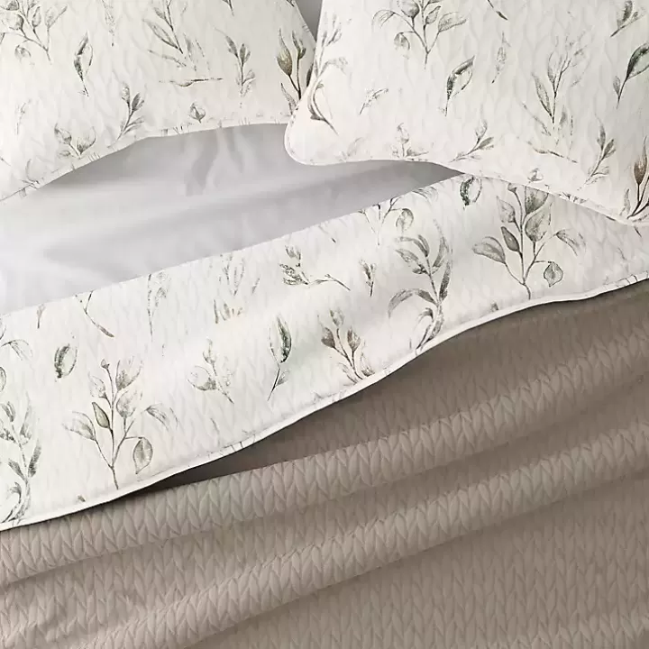 Online Watercolor Leaves Reversible 2-pc. Twin Quilt Set Quilts