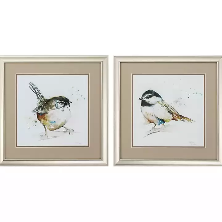 Fashion Watercolor Mountain Framed Art Prints, Set of 2 Framed Art