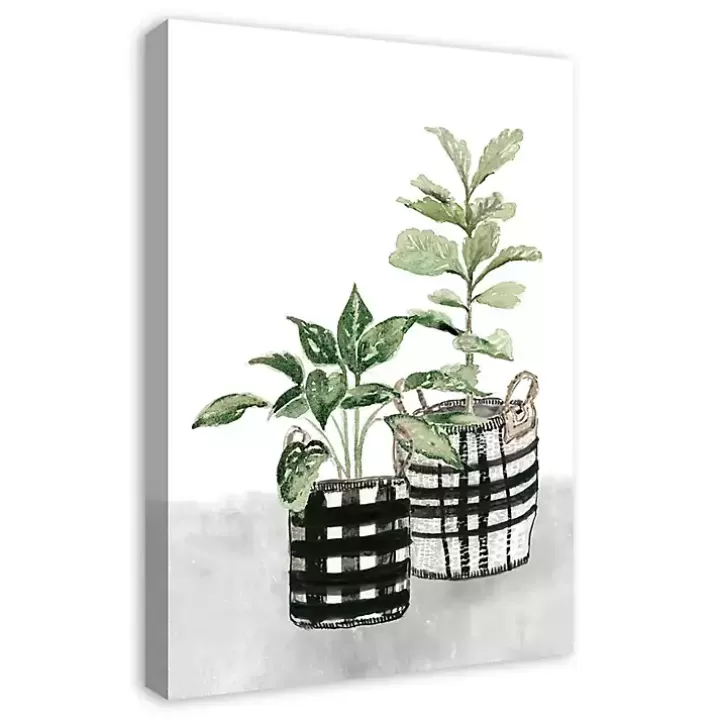 Cheap Watercolor Plaid Vase Canvas Art Print, 20x30 in. Canvas Art