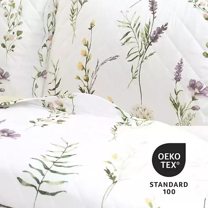 Discount Watercolor Wildflower 3-pc. Full/Queen Quilt Set Quilts