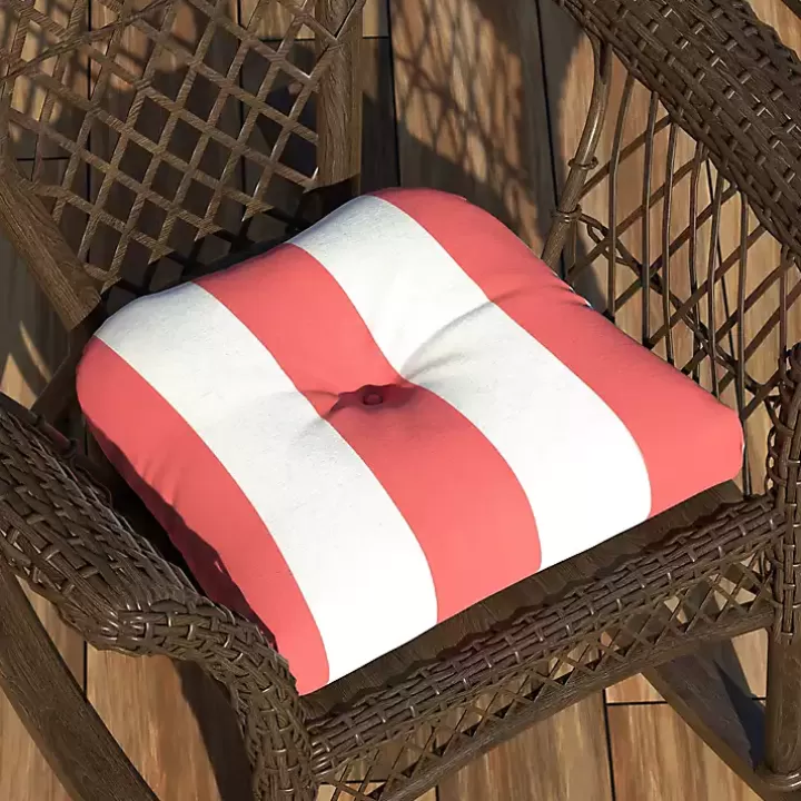 Online Watermelon Awning Stripe Outdoor Chair Cushion Outdoor Cushions & Pillows