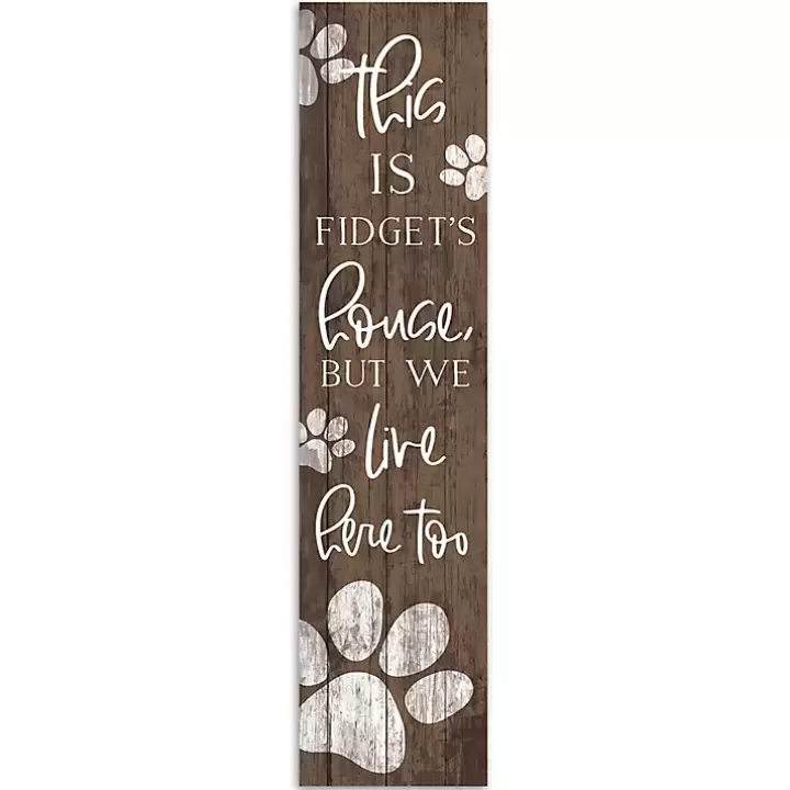 Best Sale We Live Here Too Personalized Porch Board Garden Decor