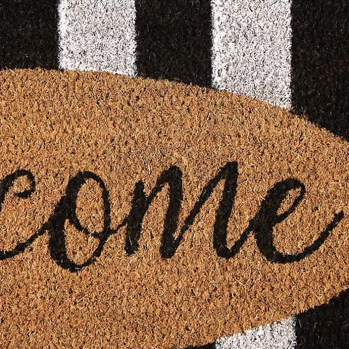 Store Welcome Cabana Stripe Coir Doormat Doormats