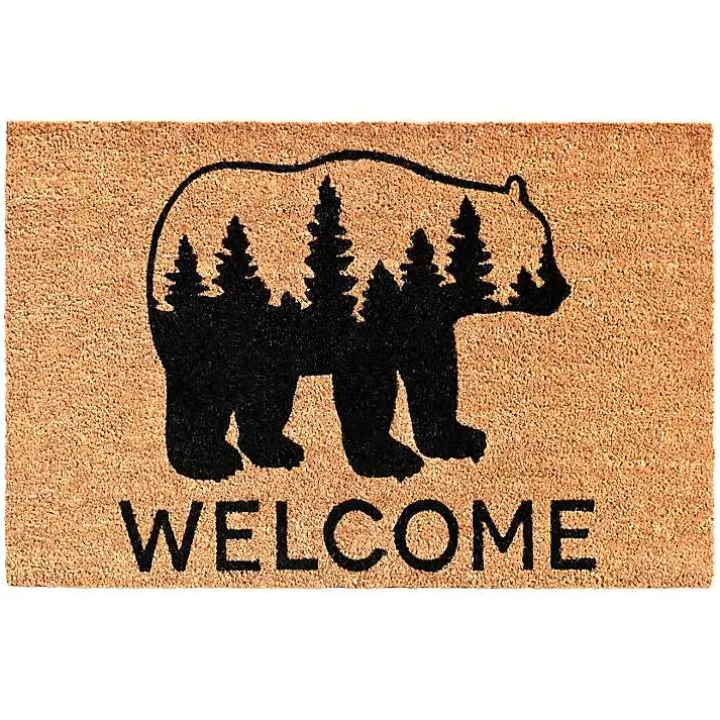 Online Welcome Forest Bear Doormat Doormats