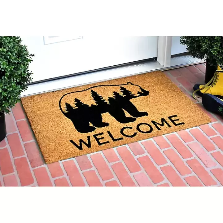 Online Welcome Forest Bear Doormat Doormats