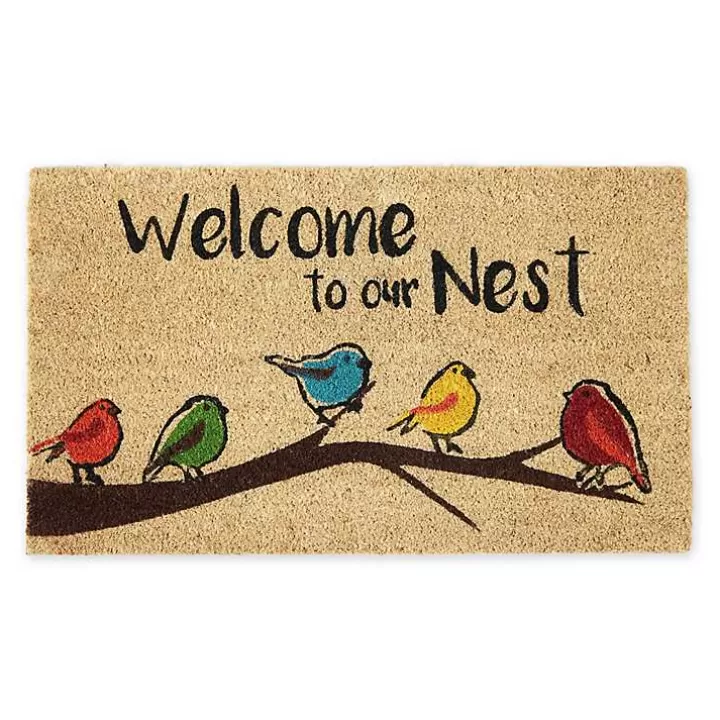 Fashion Welcome to Our Nest Coir Doormat Doormats