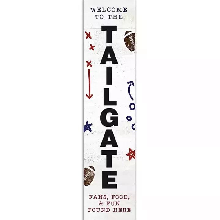 Clearance Welcome to the Tailgate Porch Board Garden Decor