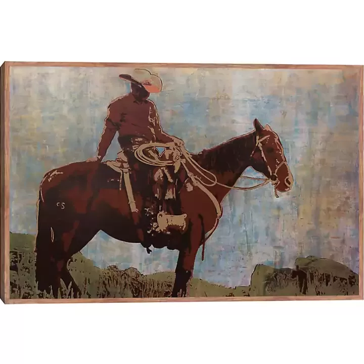 Sale Western Moment Framed Canvas Art Print Canvas Art