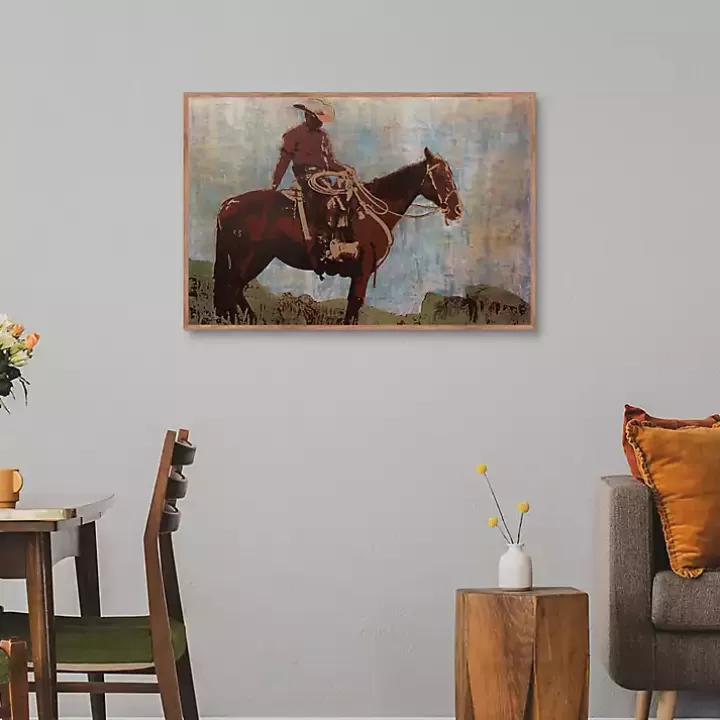 Sale Western Moment Framed Canvas Art Print Canvas Art