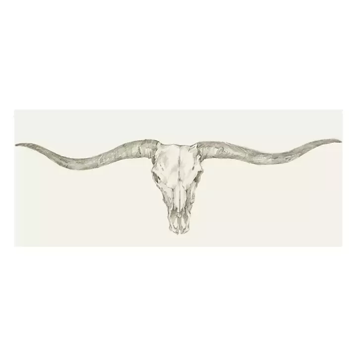 Outlet Western Skull Mount III Giclee Art Print Canvas Art