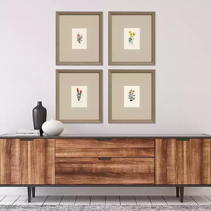 Discount Western Wildflower Framed Art Prints, Set of Framed Art