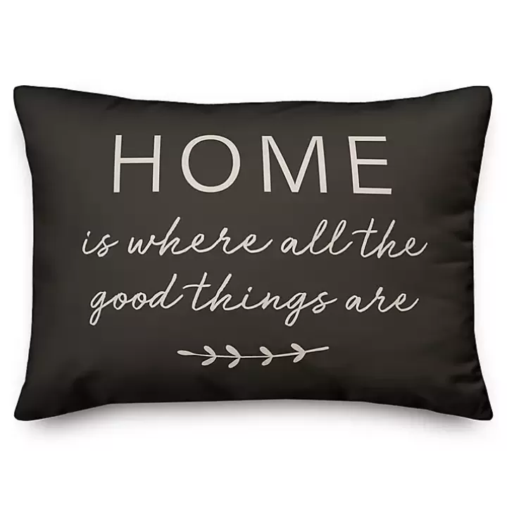 Fashion Where Good Things Are Indoor/Outdoor Lumbar Pillow Outdoor Cushions & Pillows