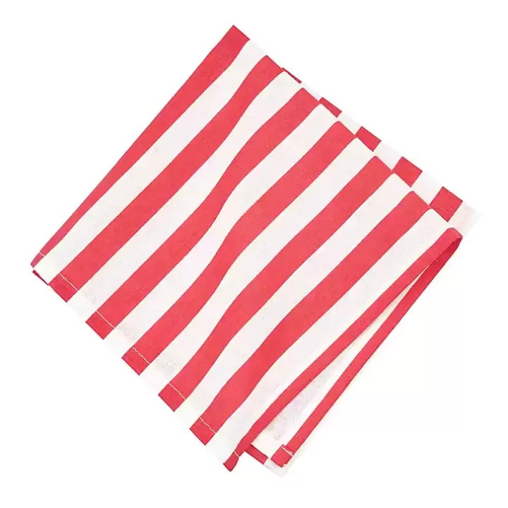 Discount Whimsical Watermelon Striped Napkins, Set of 6 Table Linens