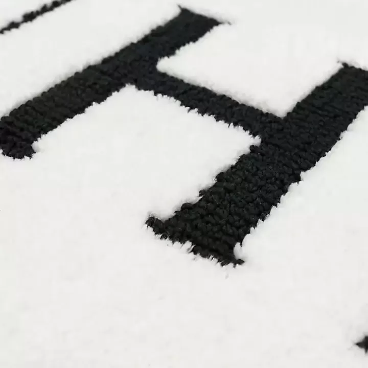Hot & Black Bathroom Rugs
