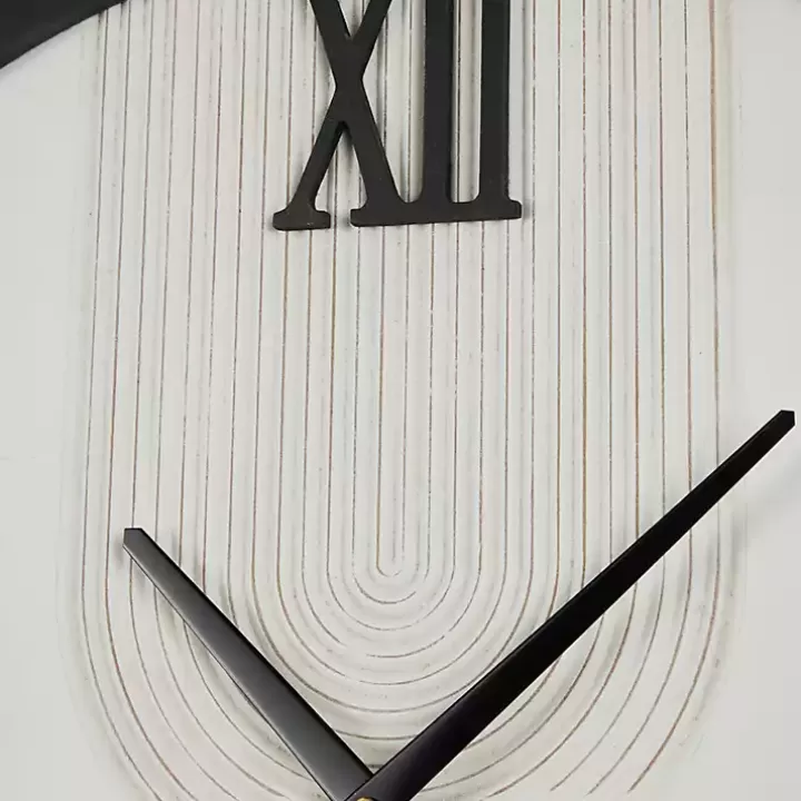 Flash Sale White and Black Modern Wall Clock Clocks