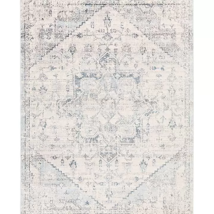 Flash Sale White Anita Distressed Area Rug, 7x10 Area Rugs