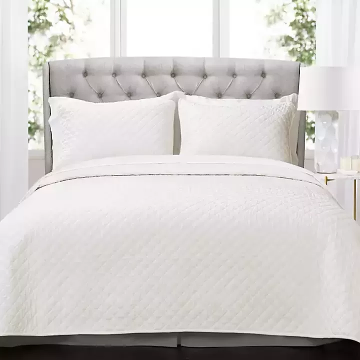 Flash Sale Ava Diamond 3-pc. Oversized King Quilt Set Quilts