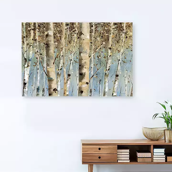 Sale White Birch Forest Canvas Art Print, 60x40 in. Canvas Art