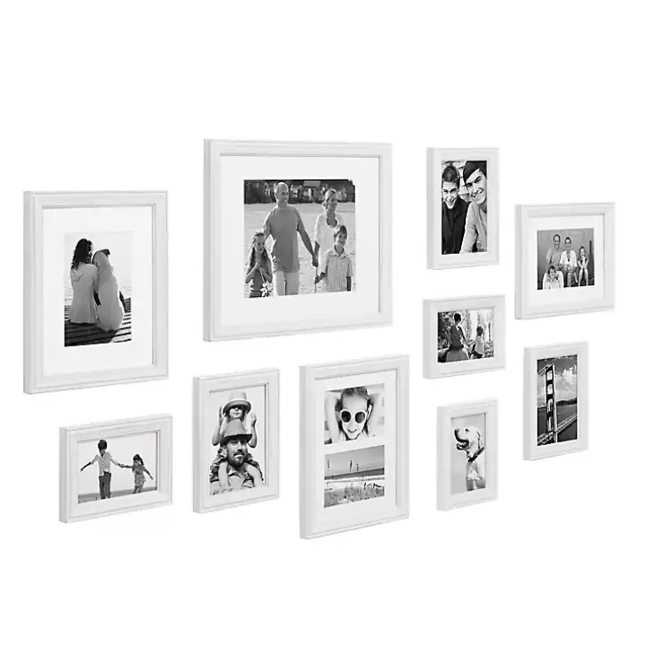 Outlet White Bordeaux 10-pc. Gallery Wall Frame Set Gallery Wall Frames