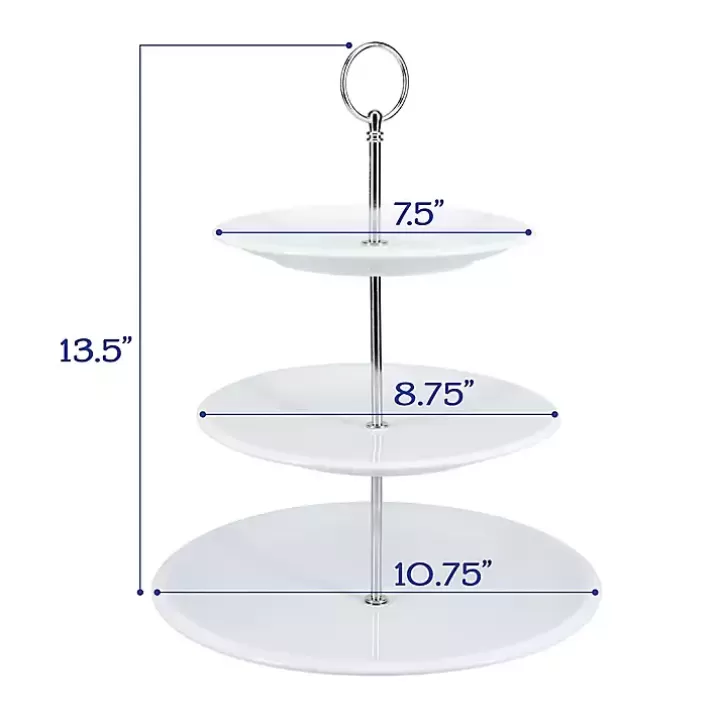 Store Ceramic 3-Tier Serving Stand Serving & Entertaining