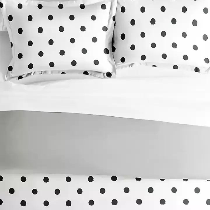 Outlet White Dotted Reversible 2-pc. Twin Duvet Cover Set Duvets