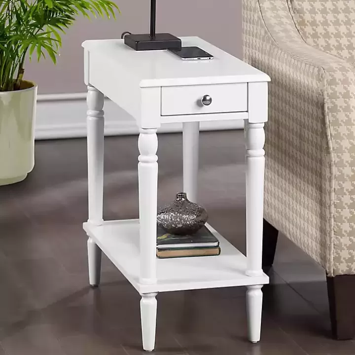 Cheap French Country Single Drawer Accent Table Accent & End Tables