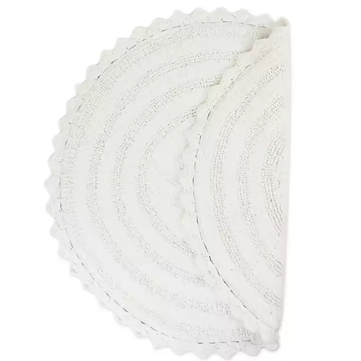 Store Large Crochet Round Bath Mat Bathroom Rugs