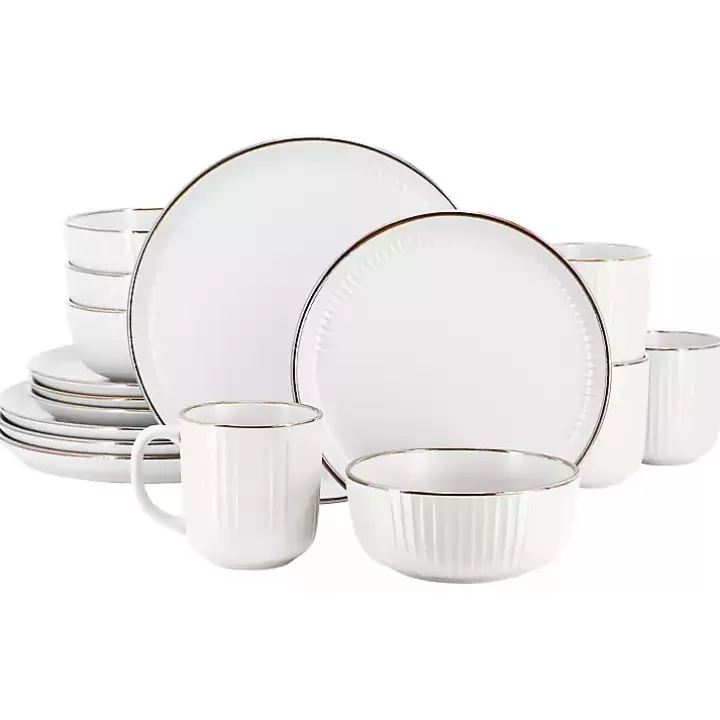 Cheap Leo Stoneware 16-pc. Dinnerware Set Dinnerware
