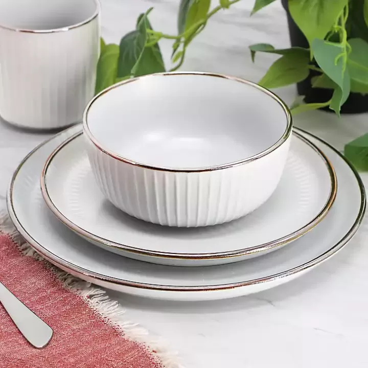 Cheap Leo Stoneware 16-pc. Dinnerware Set Dinnerware