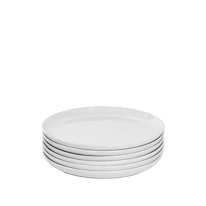 Cheap Linear Salad Plates, Set of 6 Dinnerware