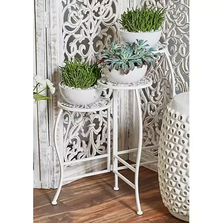 Best Sale Metal Floral 3-Tier Plant Stand Planters