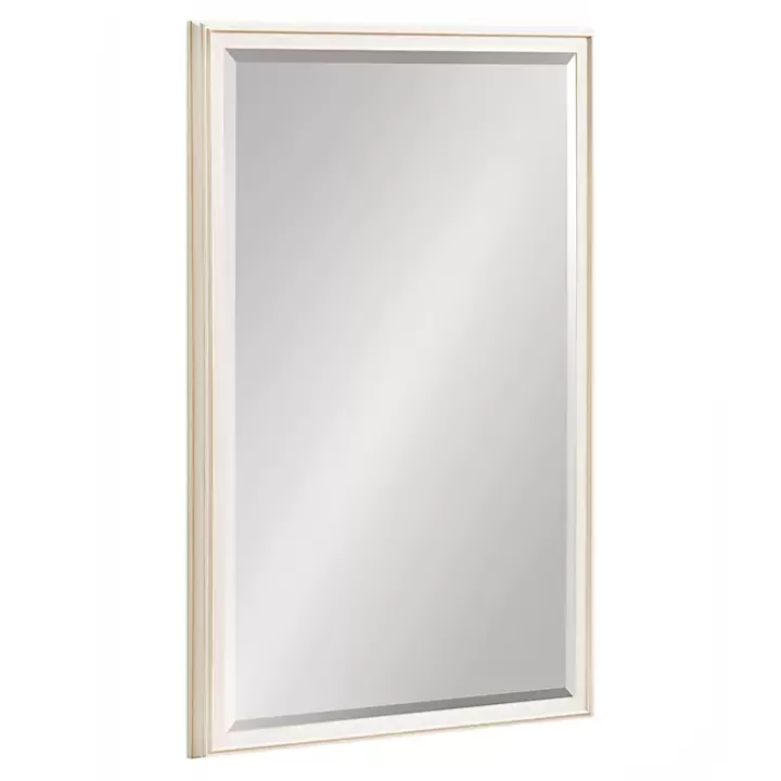 Online White Oakhurst Rectangle Wall Mirror, 30 in. Decorative Mirrors