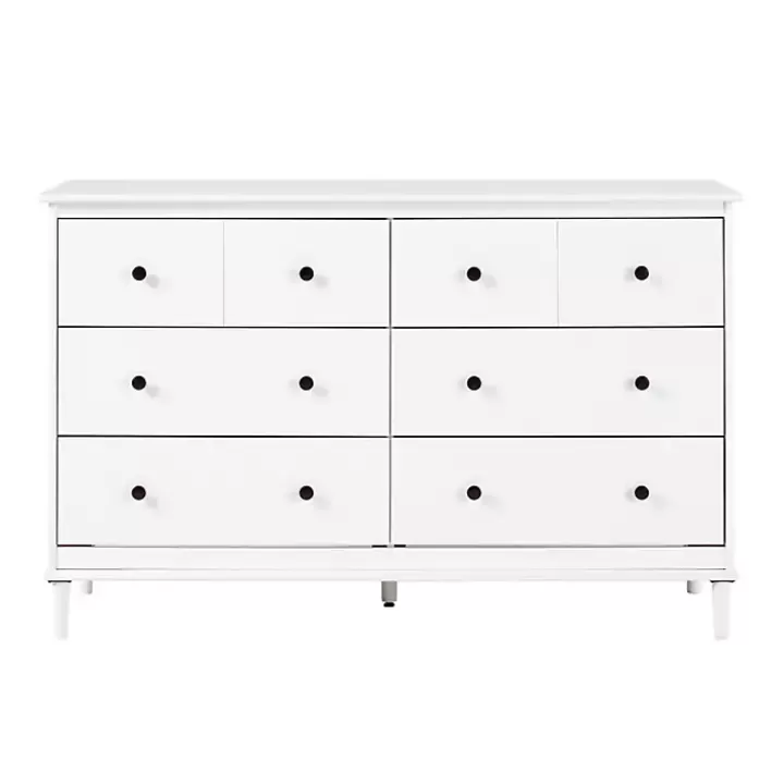 Outlet Pine 6-Drawer Modern Dresser Dressers & Chests