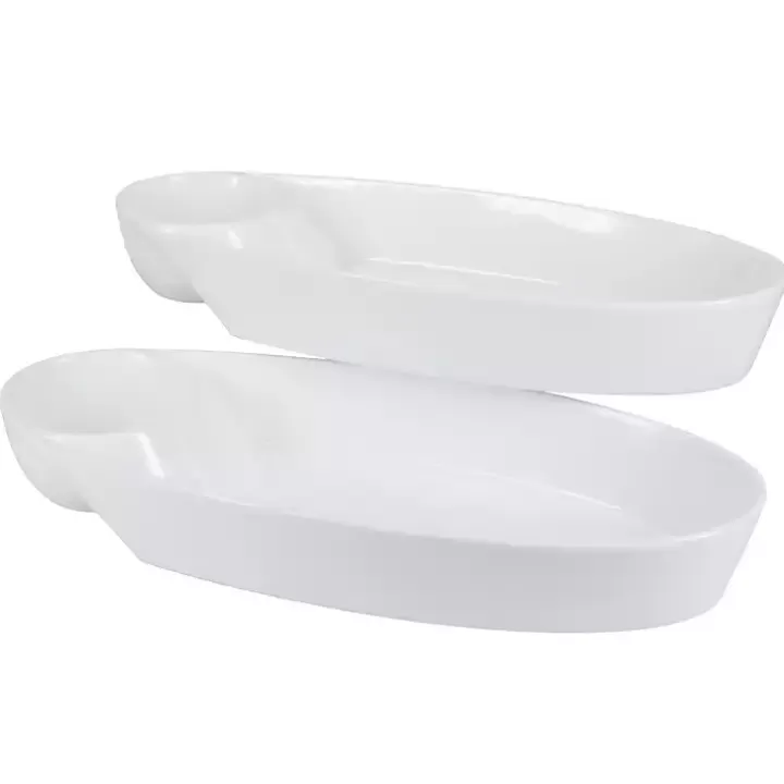 Outlet Porcelain Chip & Dip Bowls, Set of 2 Serving & Entertaining