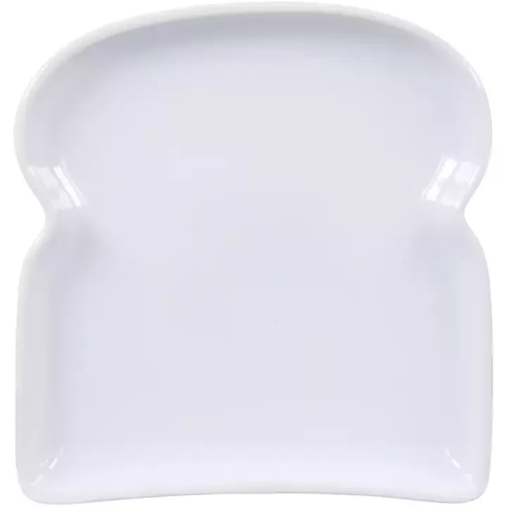 Store Porcelain Toast Plates, Set of 4 Dinnerware