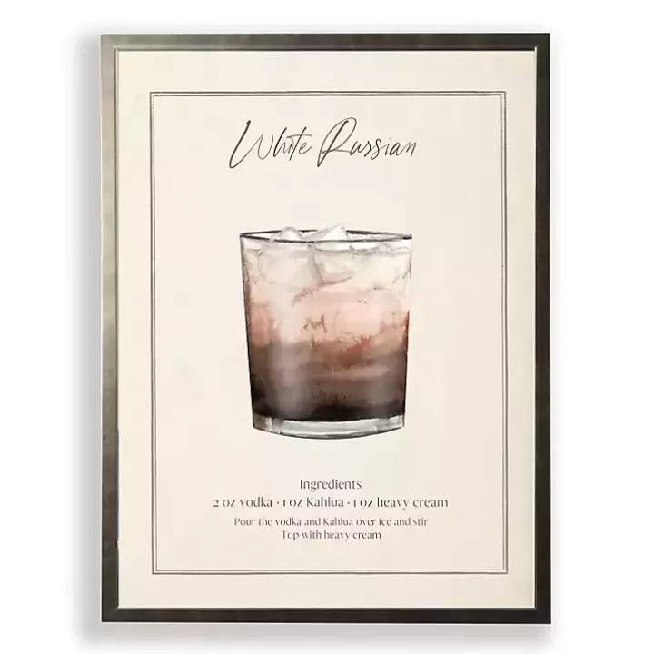 Outlet White Russian Framed Art Print Framed Art