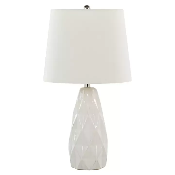 Store Sculpted Diamond Table Lamps, Set of 2 Table Lamps