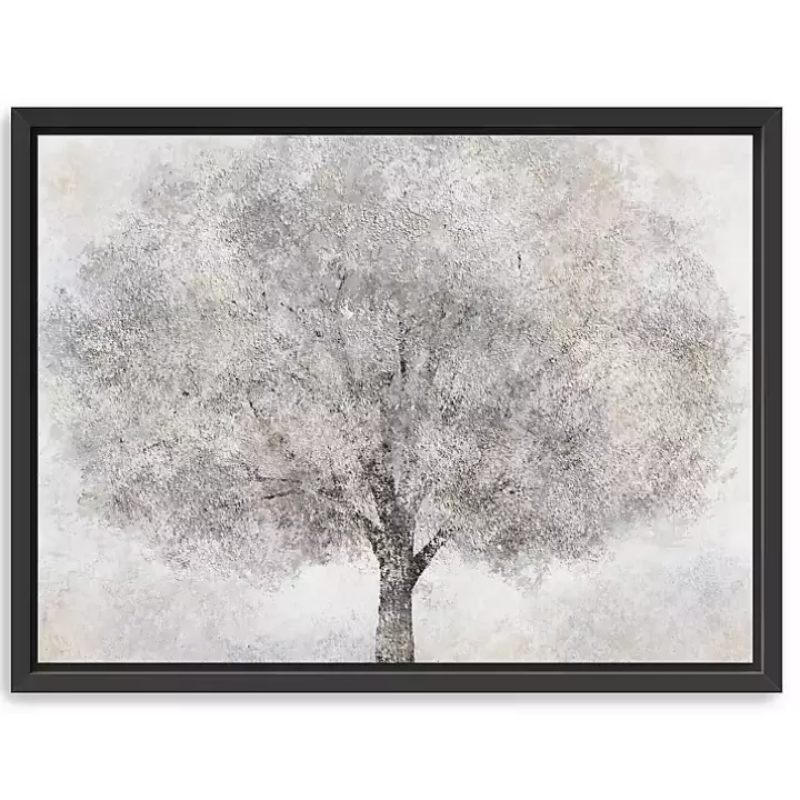 Store White Tree Blossoms Framed Canvas Print Canvas Art