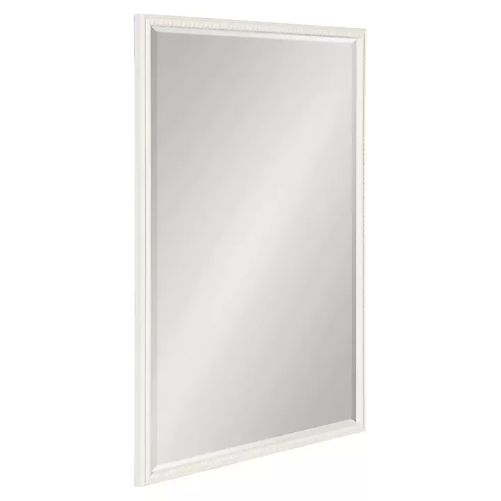 Hot White Vintage Beaded Wall Mirror, 36 in. Decorative Mirrors