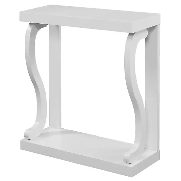 Fashion Wood Curved Sides Console Table Console Tables