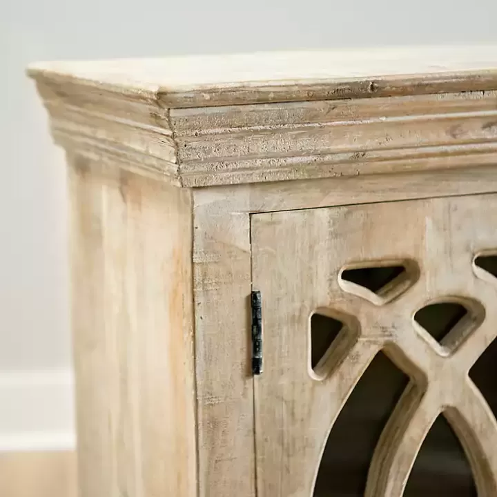 Fashion washed Arched Wooden Cabinet Entryway Furniture