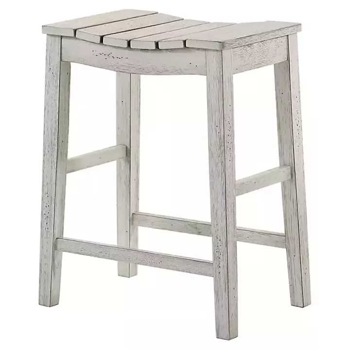 Discount washed Saddle Seat Counter Stools, Set of 2 Bar Stools & Counter Height Stools