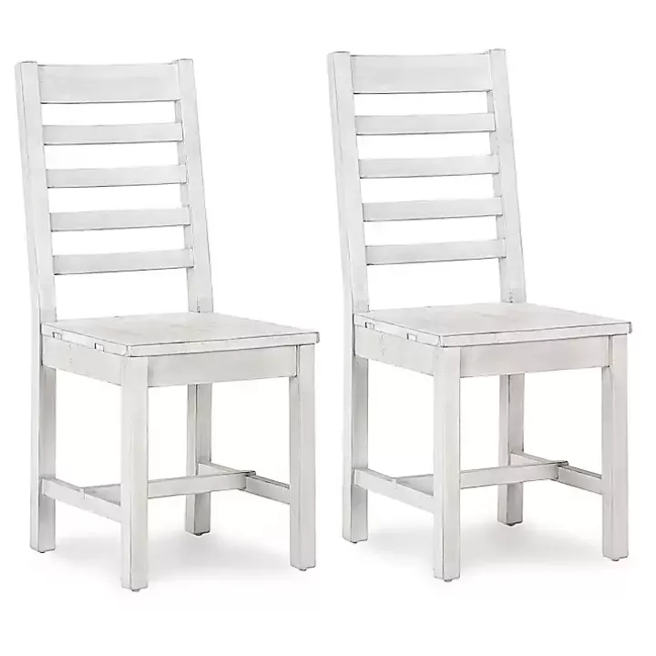 Outlet washed Wood Farmhouse Dining Chairs, Set of 2 Dining Chairs