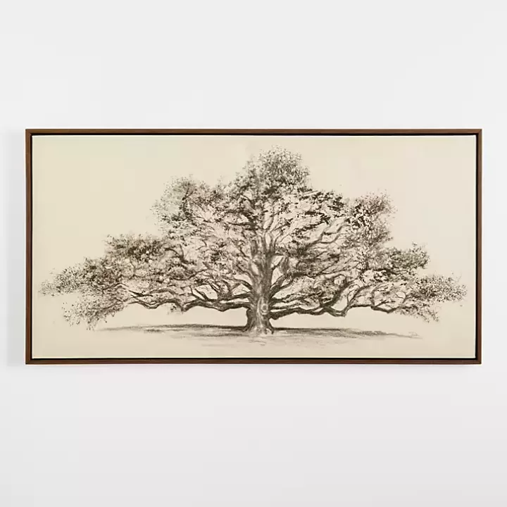 Online Wide Oak Tree Framed Art Print Canvas Art