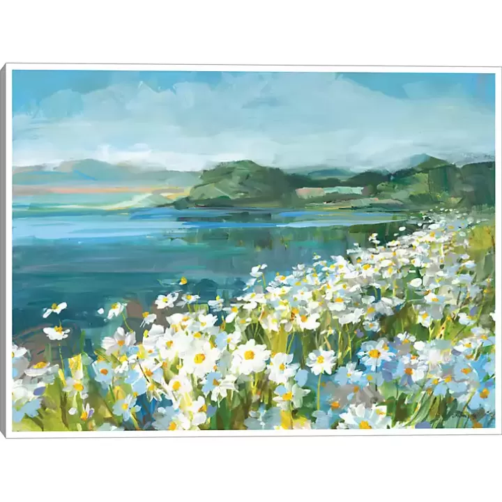 Cheap Wild Daisy Bay Framed Canvas Art Print Canvas Art