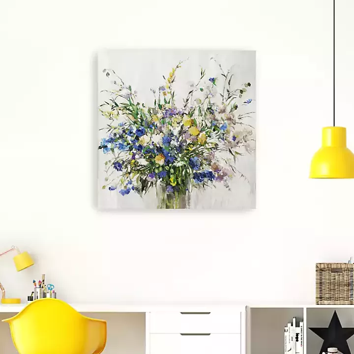 Store Wild Grown Bouquet Canvas Art Print, 40x40 in. Canvas Art