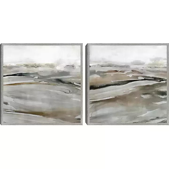 Clearance Windblown Sands Framed Canvas Art Prints, Set of 2 Framed Art