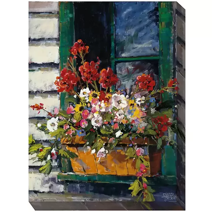 Store Window of Color Outdoor Canvas Art Print Outdoor Wall Decor