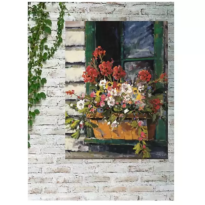 Store Window of Color Outdoor Canvas Art Print Outdoor Wall Decor