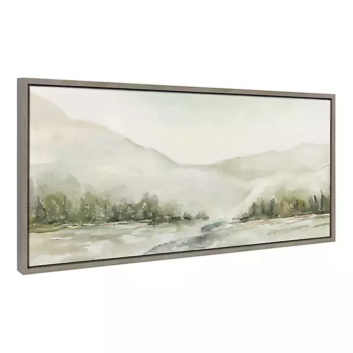 Store Winter Mountain Landscape Framed Canvas Art Print Canvas Art